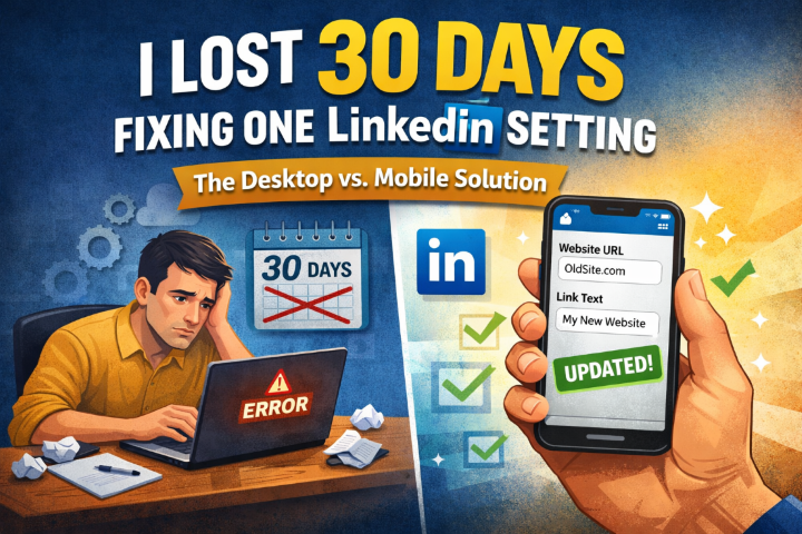 My real story: I Lost 30 Days Fixing One Small LinkedIn Setting